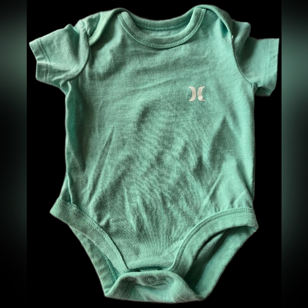 Hurley Mint Green Baby Onesie